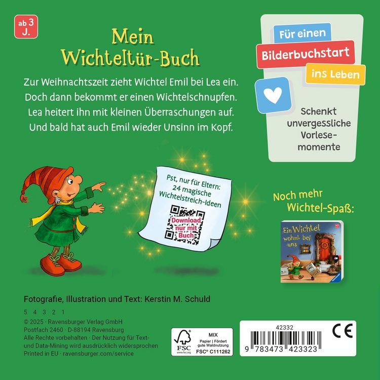 Produktbild: Hurra, der Wichtel ist da! Mein Wichtelt&uuml;r-Buch