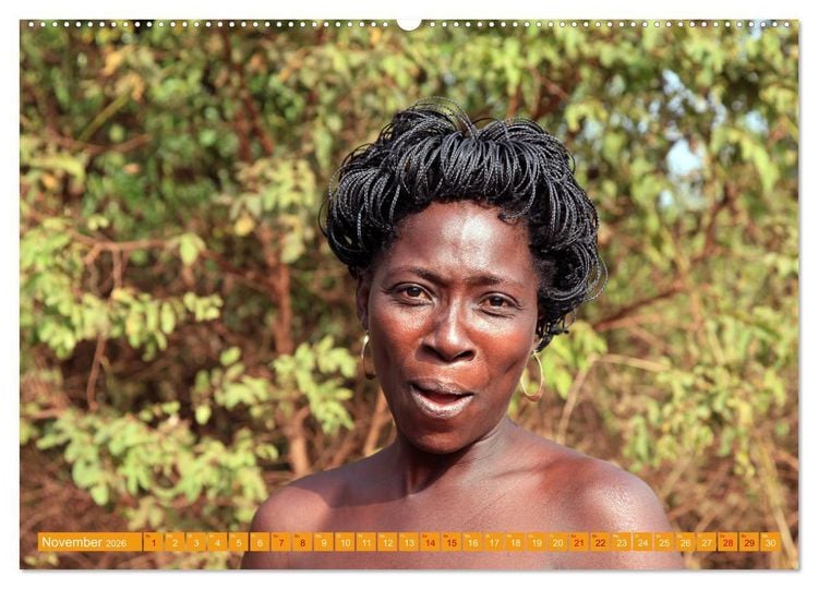 Produktbild: Westafrika Menschen 2026 (hochwertiger Premium Wandkalender 2026 DIN A2 quer), Kunstdruck in Hochglanz