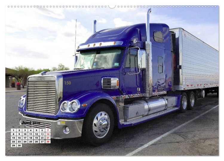 Produktbild: US-Trucks. Faszination Langhauber (Wandkalender 2026 DIN A2 quer), CALVENDO Monatskalender