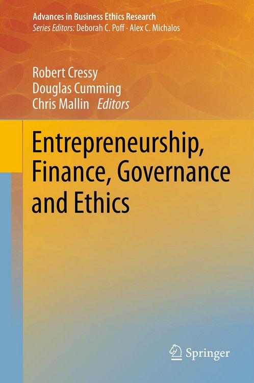 Produktbild: Entrepreneurship, Finance, Governance and Ethics