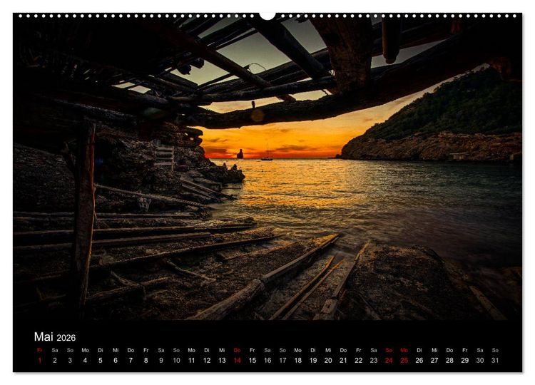 Produktbild: Ibiza und seine Farben (Wandkalender 2026 DIN A2 quer), CALVENDO Monatskalender