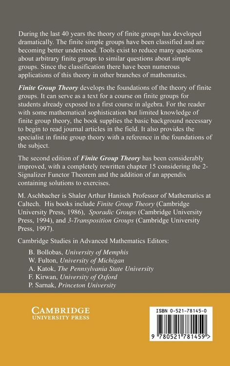 Produktbild: Finite Group Theory