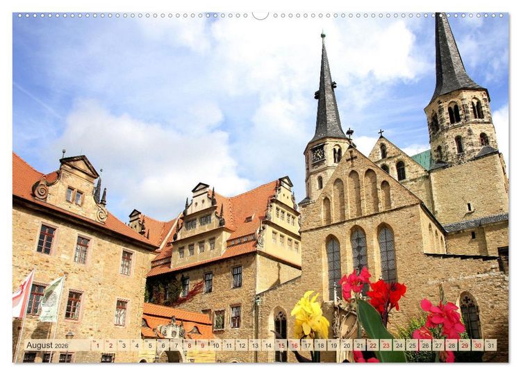 Produktbild: Merseburg - Im historischen Zentrum (hochwertiger Premium Wandkalender 2026 DIN A2 quer), Kunstdruck in Hochglanz