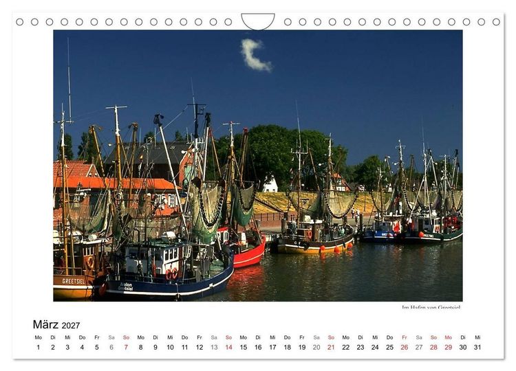 Produktbild: Krabbenkutter in Ostfriesland (Wandkalender 2027 DIN A4 quer), CALVENDO Monatskalender