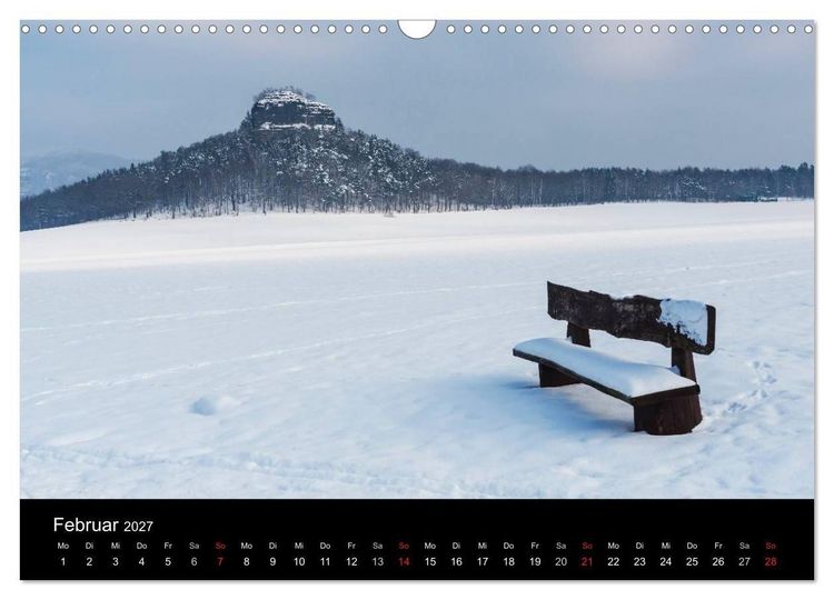 Produktbild: S&auml;chsische Schweiz (Wandkalender 2027 DIN A3 quer), CALVENDO Monatskalender