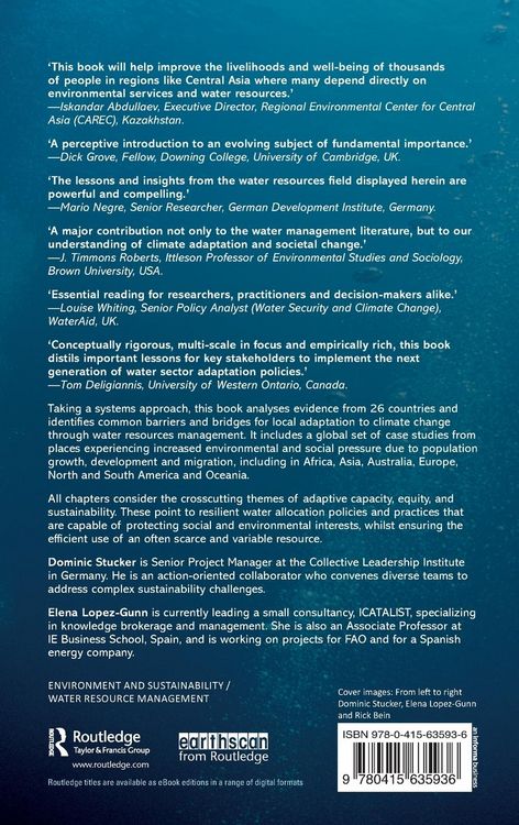 Produktbild: Adaptation to Climate Change through Water Resources Management