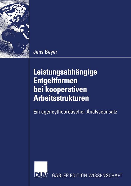 Produktbild: Leistungsabh&auml;ngige Entgeltformen bei kooperativen Arbeitsstrukturen