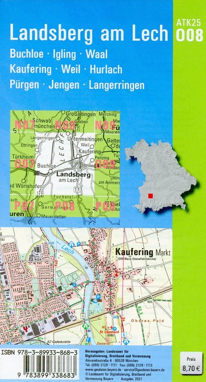 Produktbild: Landsberg am Lech 1:25 000