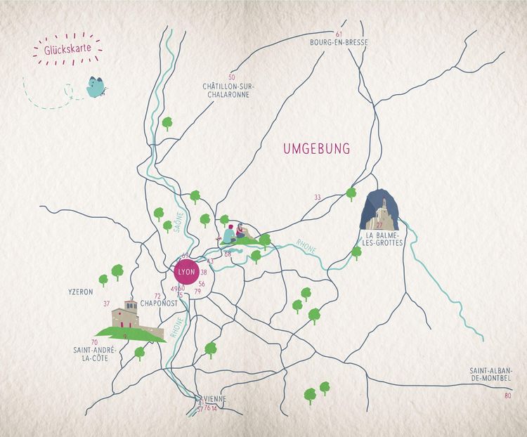 Produktbild: Gl&uuml;cksorte in und um Lyon