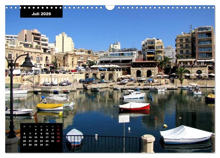 Produktbild: Impressionen aus Malta (Wandkalender 2026 DIN A3 quer), CALVENDO Monatskalender