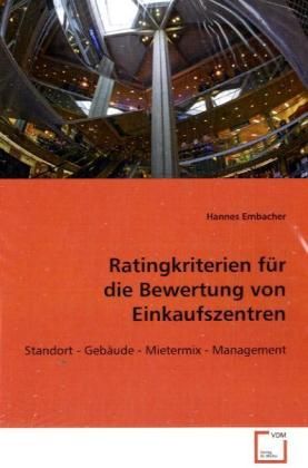 Produktbild: Embacher, H: Ratingkriterien f&uuml;r die Bewertung von Einkaufsz