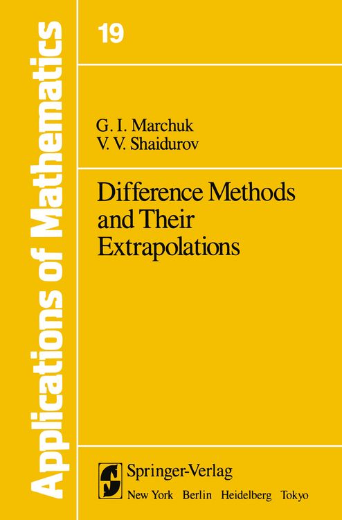 Produktbild: Difference Methods and Their Extrapolations