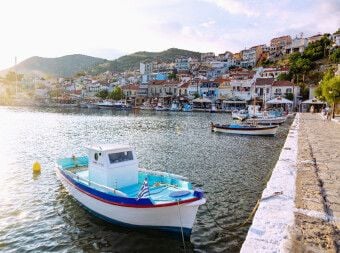 Produktbild: CALVENDO Puzzle Abendstimmung im Hafen von Pythagorion auf Samos | 2000 Teile Lege-Gr&ouml;&szlig;e 90x67cm Foto-Puzzle f&uuml;r gl&uuml;ckliche Stunden