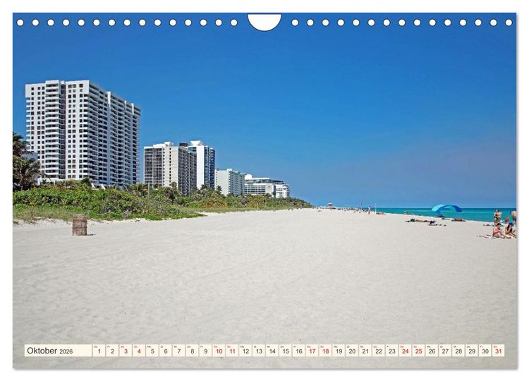 Produktbild: Miami und Miami Beach (Wandkalender 2026 DIN A4 quer), CALVENDO Monatskalender