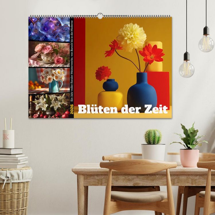 Produktbild: Bl&uuml;ten der Zeit (Wandkalender 2026 DIN A2 quer), CALVENDO Monatskalender