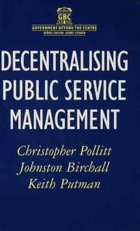 Produktbild: Decentralising Public Service Management