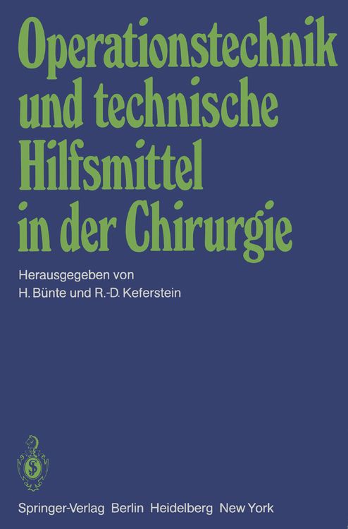 Produktbild: Operationstechnik und technische Hilfsmittel in der Chirurgie