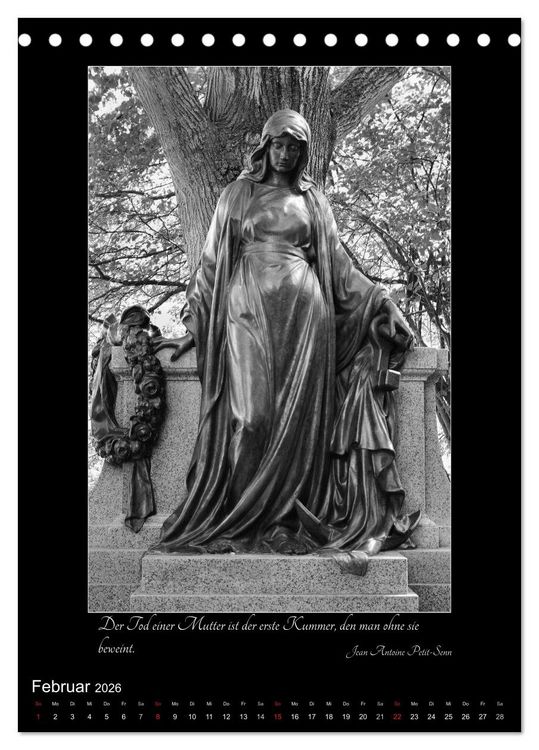 Produktbild: S&uuml;dfriedhof Leipzig (Tischkalender 2026 DIN A5 hoch), CALVENDO Monatskalender