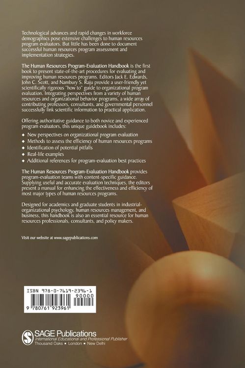 Produktbild: The Human Resources Program-Evaluation Handbook