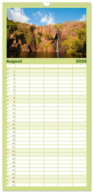 Produktbild: Familienplaner 2026 - Australien - Travel The Gravel mit 5 Spalten (Wandkalender, 21 x 45 cm) CALVENDO