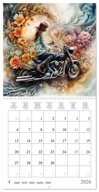 Produktbild: Beauty on wheels (Wall Calendar 2026 12 &times; 12 Inch) CALVENDO 12 Month Wall Calendar