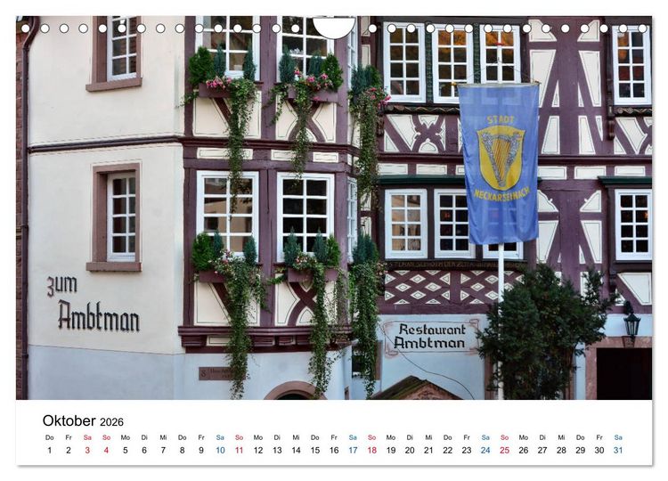 Produktbild: Odenwald - Impressionen (Wandkalender 2026 DIN A4 quer), CALVENDO Monatskalender