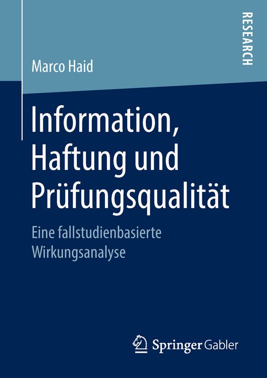 Produktbild: Information, Haftung und Pr&uuml;fungsqualit&auml;t