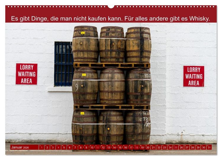 Produktbild: Witzige Whisky-Werbeslogans (hochwertiger Premium Wandkalender 2026 DIN A2 quer), Kunstdruck in Hochglanz