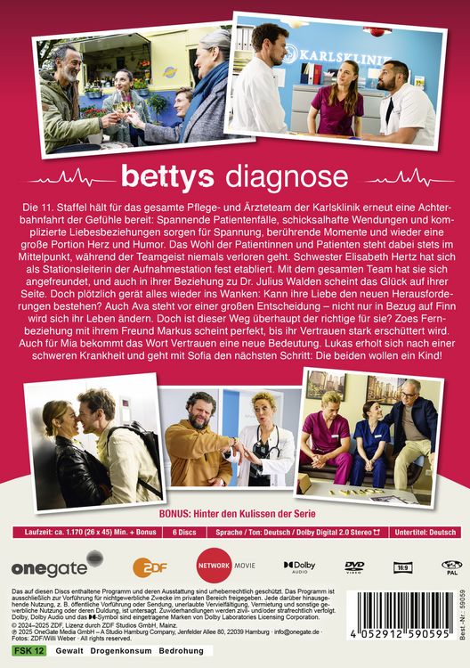 Produktbild: Bettys Diagnose Staffel 11 [6 DVDs]