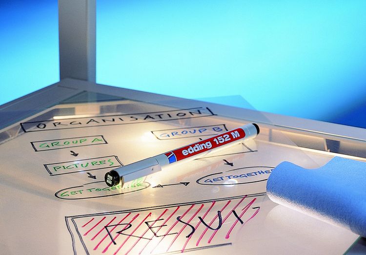 Produktbild: Edding Folienschreiber Non-permanent Pen 152 M, 4er Set