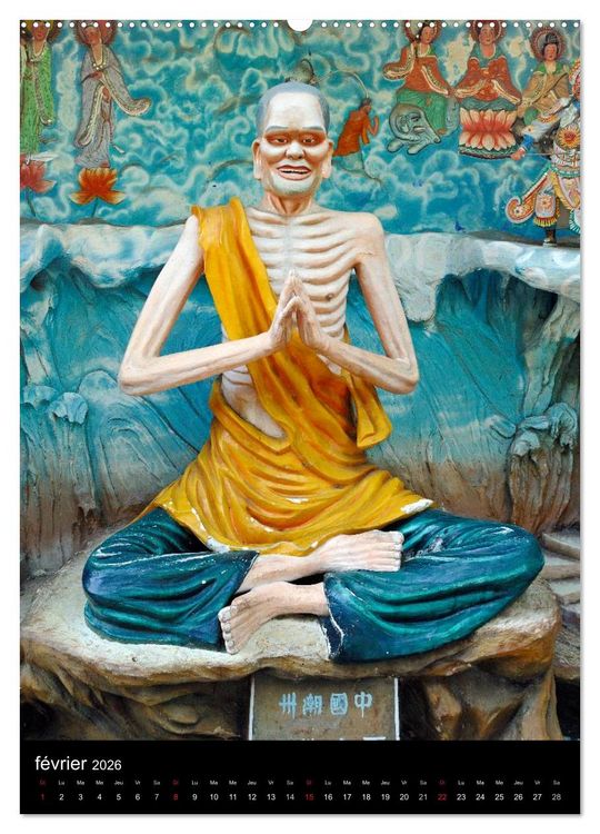 Produktbild: Bouddha Portraits du Sage (Calendrier mural 2026 DIN A2 horizontal) calendrier de bureau