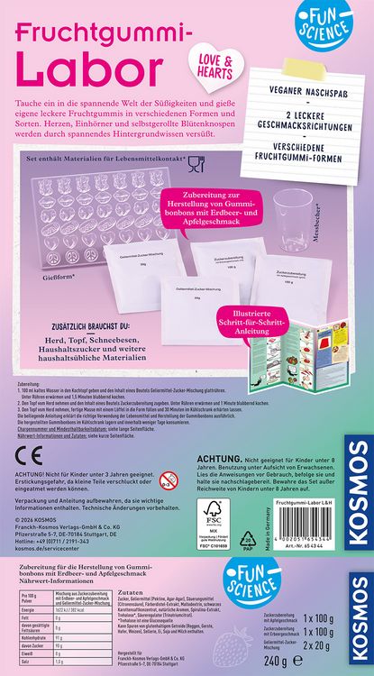 Produktbild: Fun Science Fruchtgummi-Labor Love & Hearts