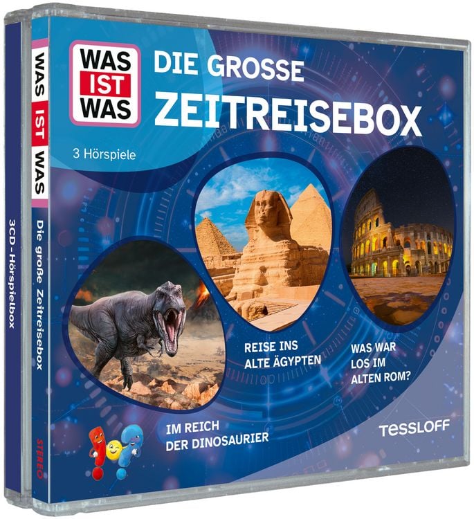 Produktbild: WAS IST WAS 3-CD H&ouml;rspielbox. Die gro&szlig;e Zeitreisebox