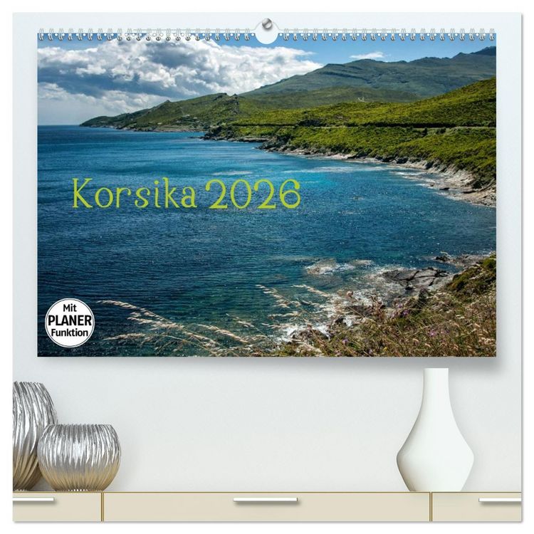 Produktbild: Korsika 2026 (hochwertiger Premium Wandkalender 2026 DIN A2 quer), Kunstdruck in Hochglanz