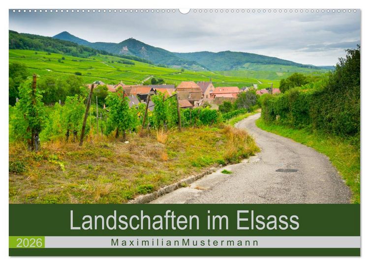 Produktbild: Landschaften im Elsass (Wandkalender 2026 DIN A2 quer), CALVENDO Monatskalender