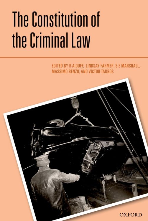 Produktbild: The Constitution of the Criminal Law