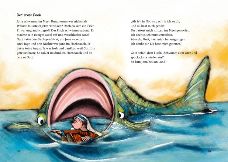 Produktbild: Die gro&szlig;e Kinderbibel f&uuml;r alle. Die bekanntesten Geschichten aus der Bibel f&uuml;r Kinder erz&auml;hlt. Originell & farbenfroh illustriert. Ab 6 Jahren oder zum Vorlesen in der Familie, Kita & Grundschule