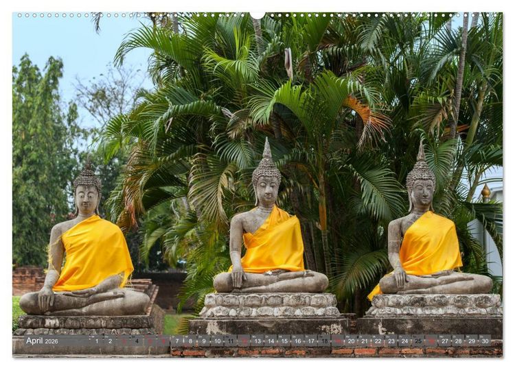 Produktbild: Buddha - Momente der inneren Einkehr (hochwertiger Premium Wandkalender 2026 DIN A2 quer), Kunstdruck in Hochglanz