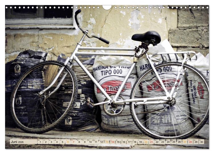 Produktbild: Fahrrad Alltag - Film Noir Style (Wandkalender 2026 DIN A3 quer), CALVENDO Monatskalender