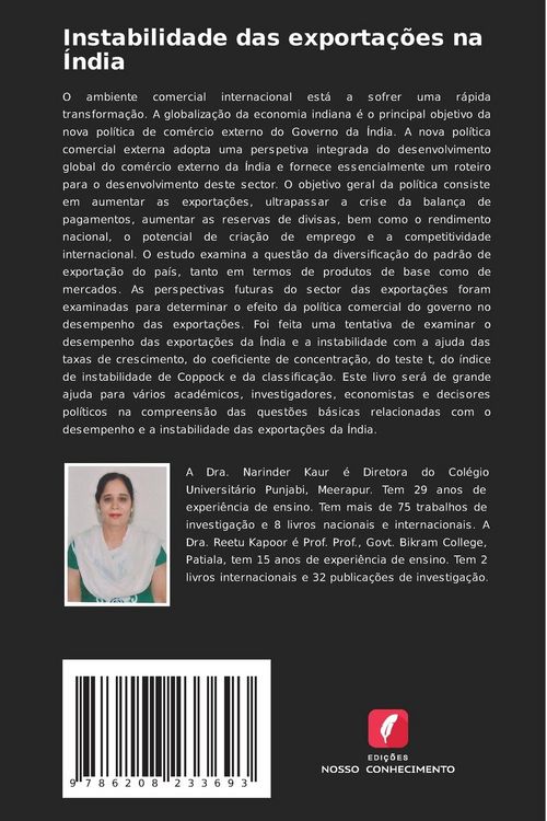Produktbild: Instabilidade das exporta&ccedil;&otilde;es na &Iacute;ndia