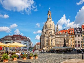 Produktbild: CALVENDO Puzzle Sachsen, Frauenkirche in Dresden | 1000 Teile Lege-Gr&ouml;&szlig;e 64x48cm Foto-Puzzle f&uuml;r gl&uuml;ckliche Stunden