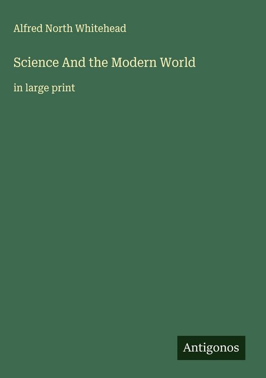 Produktbild: Science And the Modern World