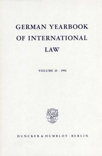 Produktbild: German Yearbook of International Law - Jahrbuch f&uuml;r Internationales Recht.
