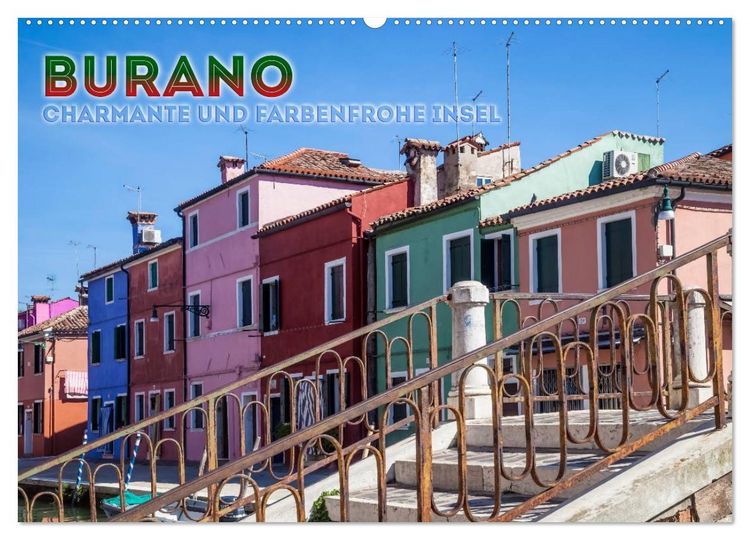 Produktbild: BURANO Charmante und farbenfrohe Insel (Wandkalender 2026 DIN A2 quer), CALVENDO Monatskalender