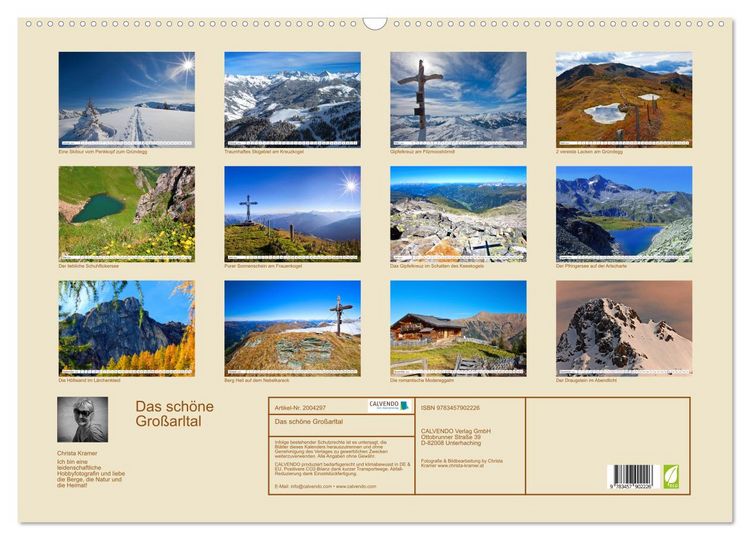 Produktbild: Das sch&ouml;ne Gro&szlig;arltal (Wandkalender 2026 DIN A2 quer), CALVENDO Monatskalender