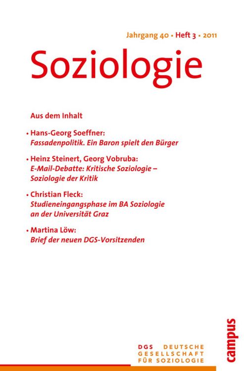 Produktbild: Soziologie 3.2011