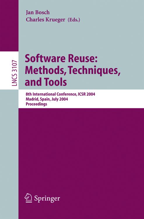Produktbild: Software Reuse: Methods, Techniques, and Tools