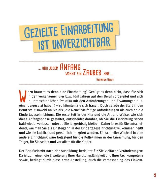 Produktbild: Das Berufseinsteiger-Buch f&uuml;r ErzieherInnen