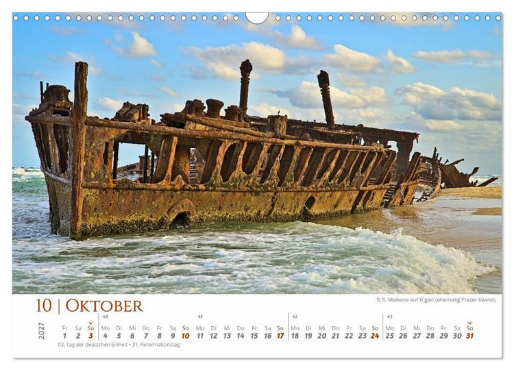 Produktbild: Australien - Cairns-Brisbane (Wandkalender 2027 DIN A3 quer), CALVENDO Monatskalender