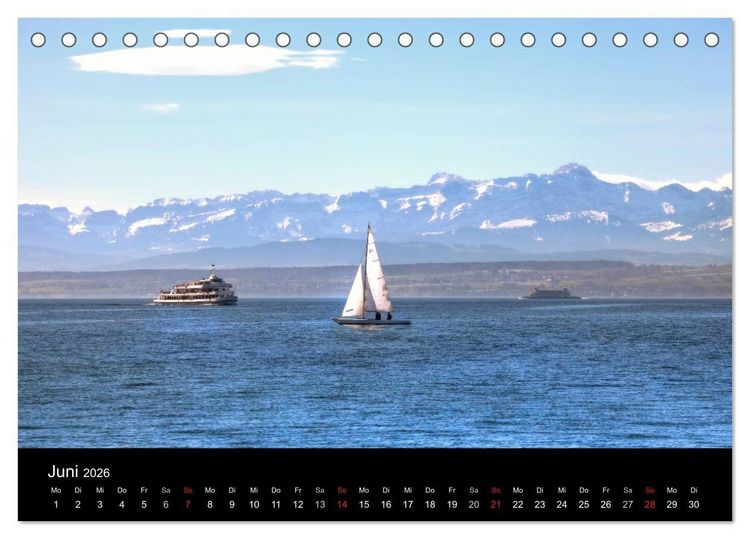 Produktbild: Bodensee (Tischkalender 2026 DIN A5 quer), CALVENDO Monatskalender